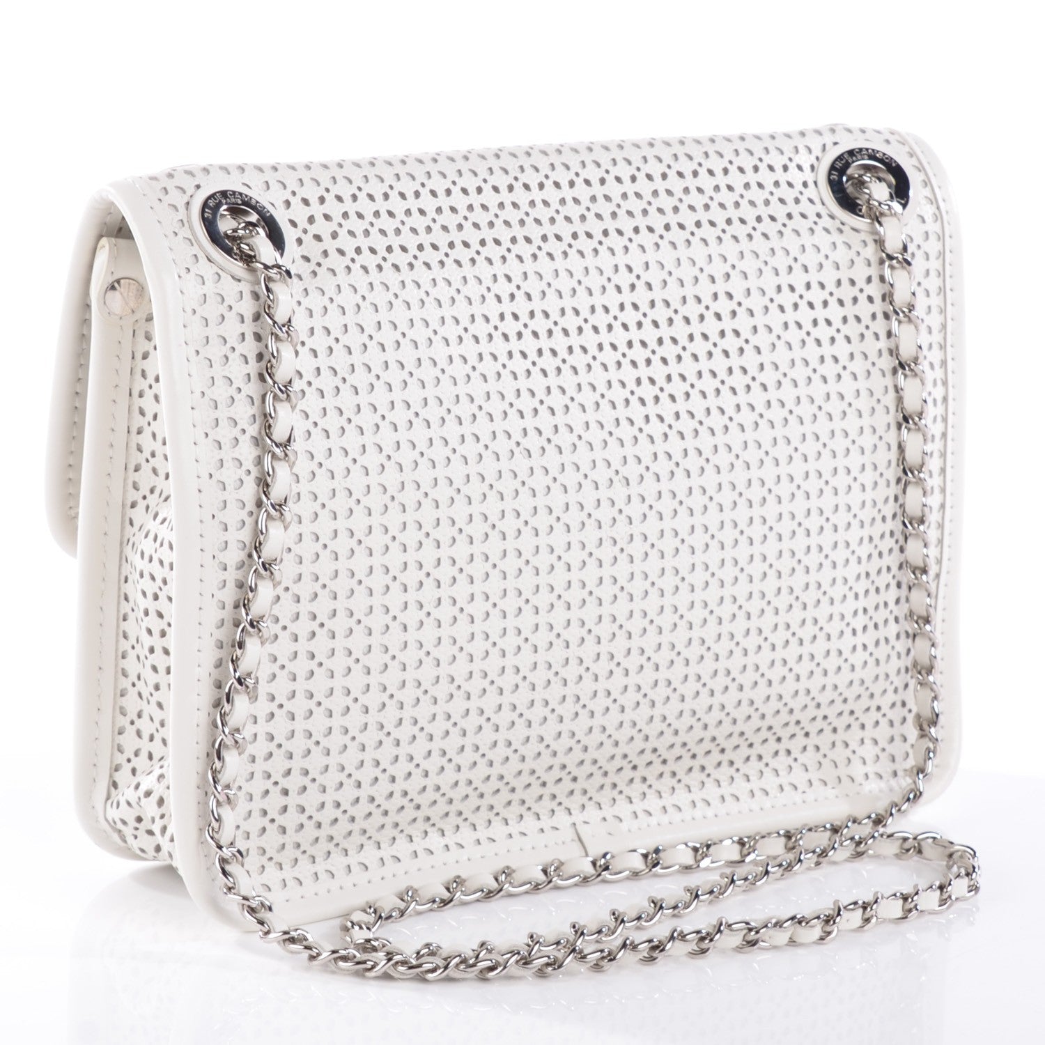 Chanel Perforated Calfskin Small Up In The Air Flap Ivory 3 of 8