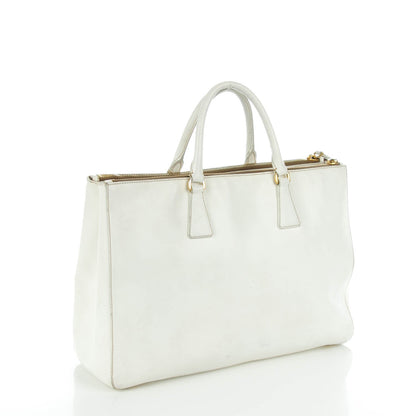 Prada Saffiano Lux Large Galleria Double Zip Tote Talco 3 of 8