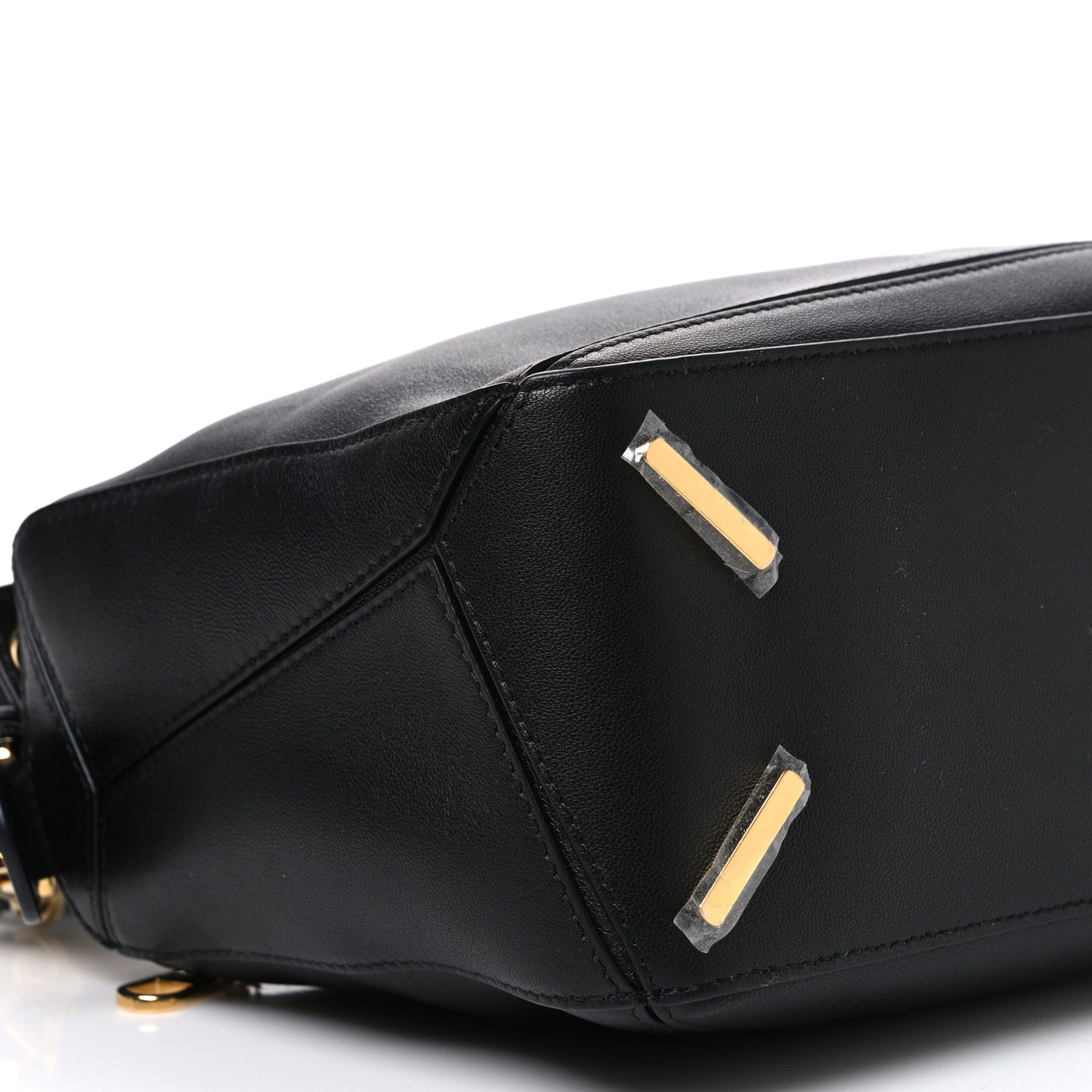 Loewe Nappa Lambskin Small Featherlight Puzzle Bag Black 8 of 9
