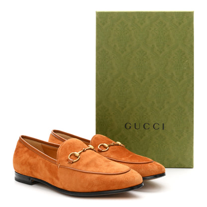 Gucci Suede Cachemire Malaga Kid Womens Jordaan Loafers 39 Blondie Cognac 10 of 10