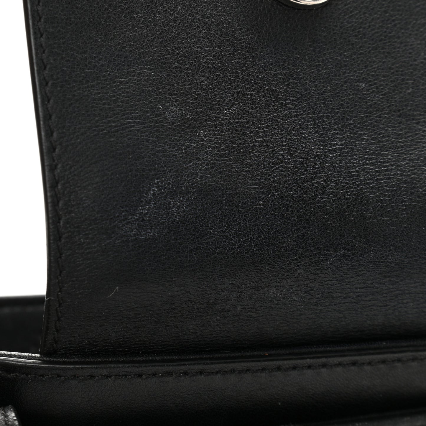 Calfskin Quilted Large Shopping Tote Black