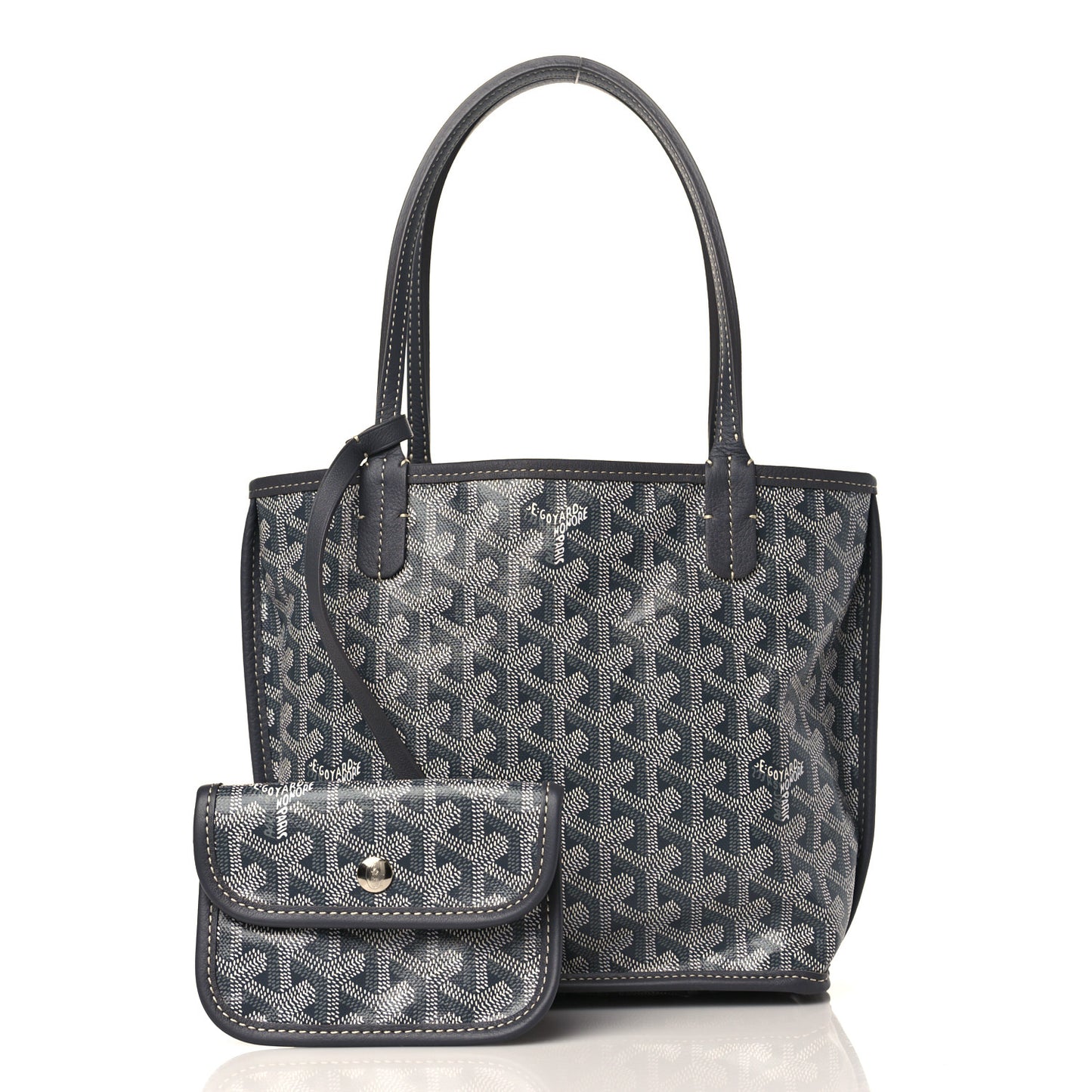 Goyardine Reversible Mini Anjou Grey