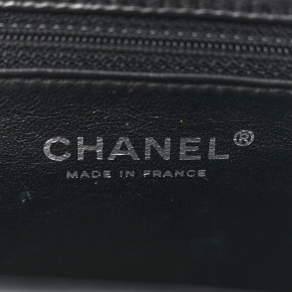 Chanel Distressed Patent Quilted Timeless Clutch Black 6 of 11