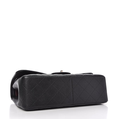 Chanel Caviar Quilted Jumbo Double Flap Black 4 of 11