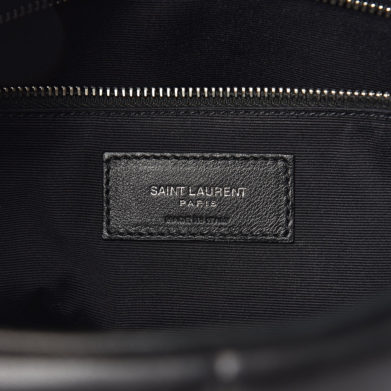 Saint Laurent Lambskin Quilted Medium Loulou Puffer Monogram Chain Satchel Black 7 of 10