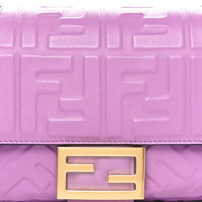Fendi Nappa FF 1974 Embossed Baguette Agapanto 8 of 10