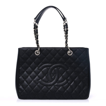 Chanel Caviar Quilted Grand Shopping Tote GST Black 1 of 9
