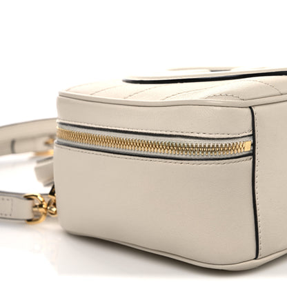 Gucci Sakai Be Green Calfskin Diagonal Stitched Blondie Top Handle Bag Mystic White 9 of 10