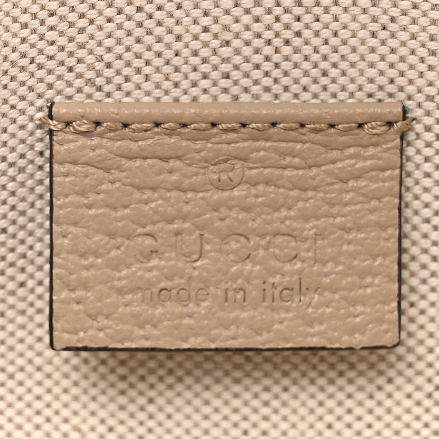 GG Supreme Monogram Textured Dollar Calfskin Mini Horsebit 1955 Shoulder Bag Beige Mystic White Oatmeal