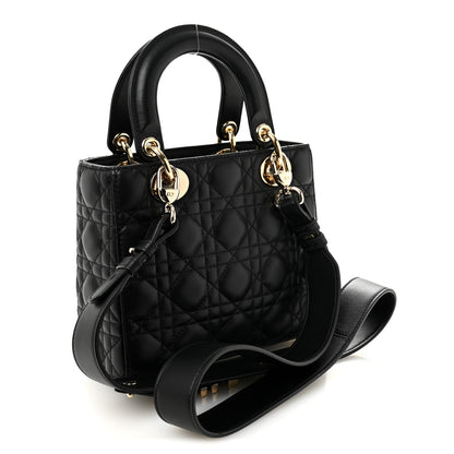 Christian Dior Lambskin Cannage Small My ABCDior Lady Dior Black 3 of 10