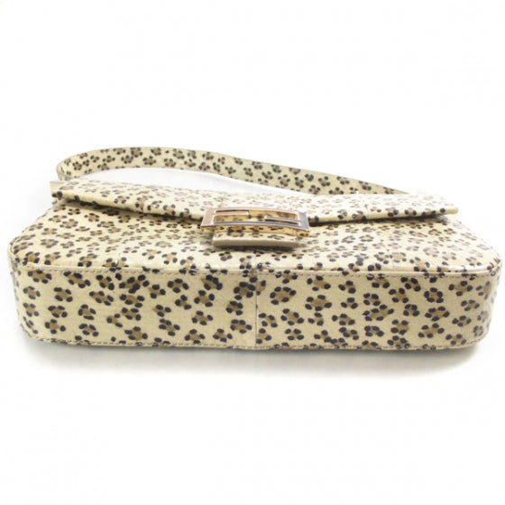 Fendi Snakeskin Leopard Print Baguette Beige 4 of 14