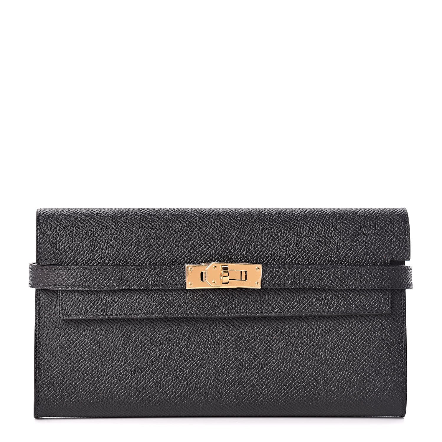 Hermes Epsom Kelly Longue Wallet Black 1 of 8