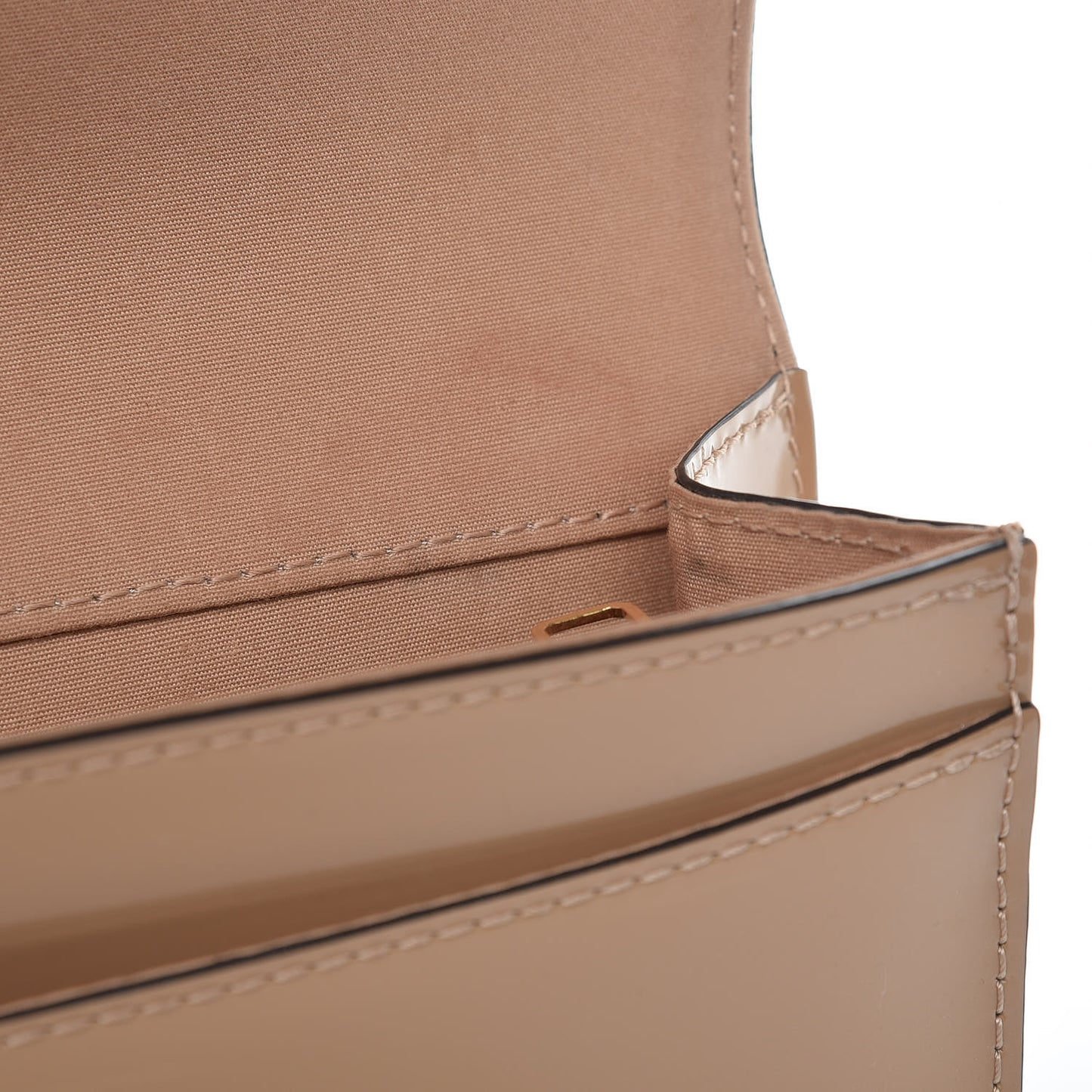Patent Louise Clutch Nude