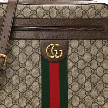 Gucci GG Supreme Monogram Web Medium Ophidia Messenger Bag Brown 8 of 11