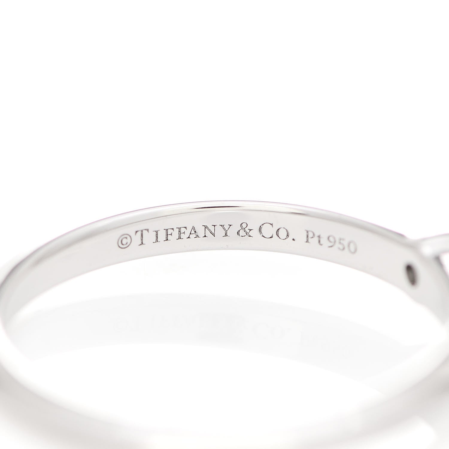 Tiffany Platinum Diamond .27ct Solitaire Engagement Ring 52 6 6 of 7