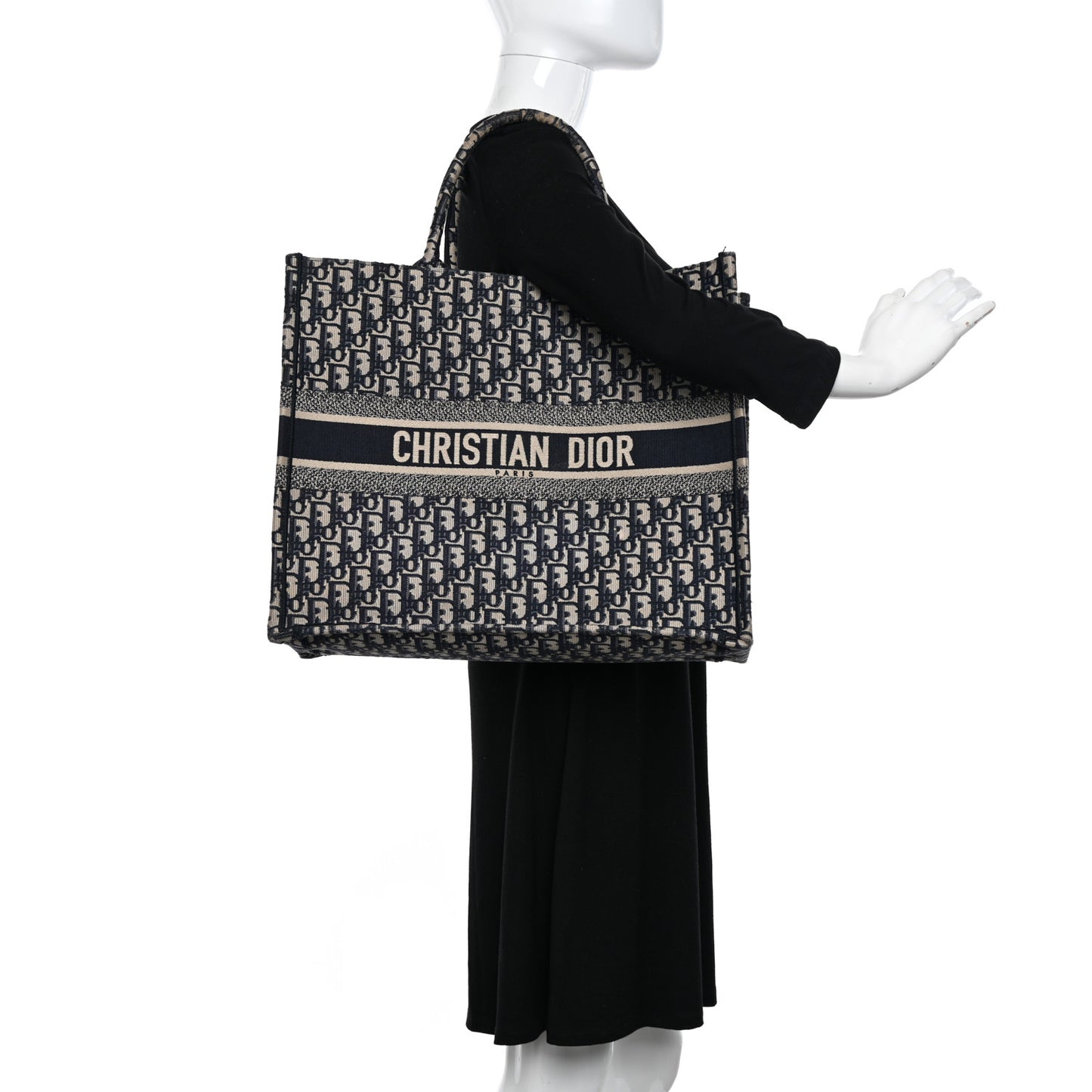 Oblique Large Book Tote Blue Multicolor