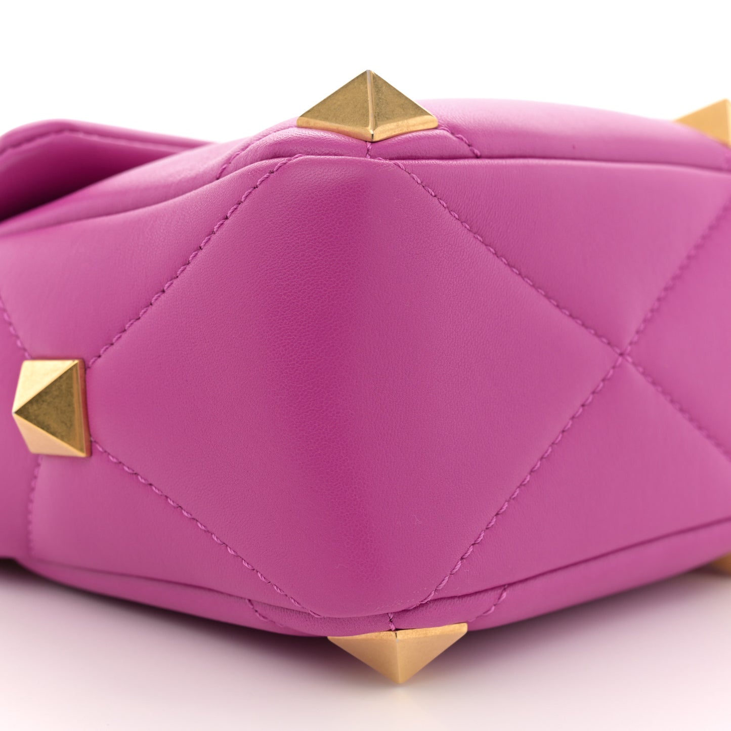 Nappa Large Roman Stud Shoulder Bag Radiant Orchid