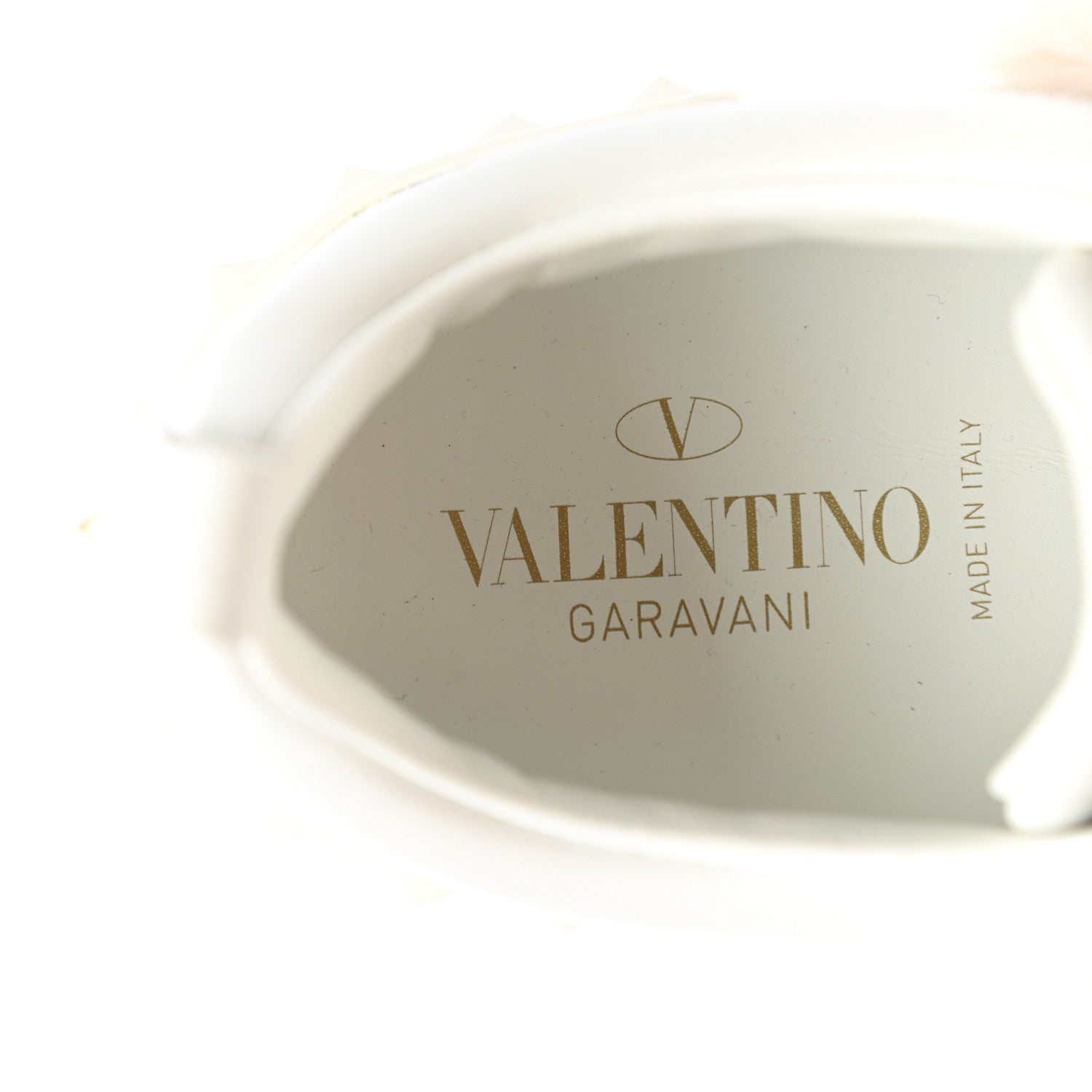 Valentino Garavani Calfskin Mink Fur Sneakers 38.5 White Rosa 7 of 11