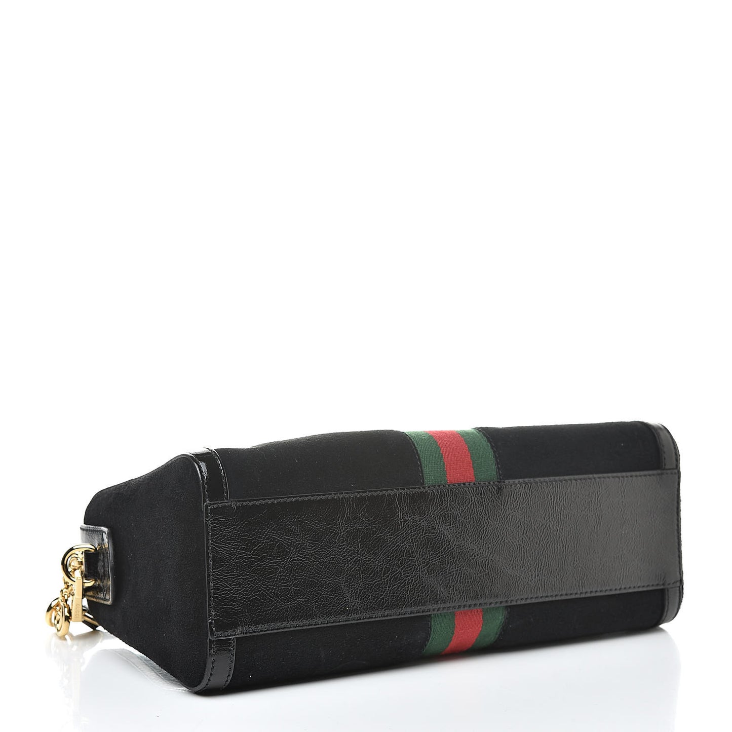 Suede Patent GG Web Medium Ophidia Boston Black