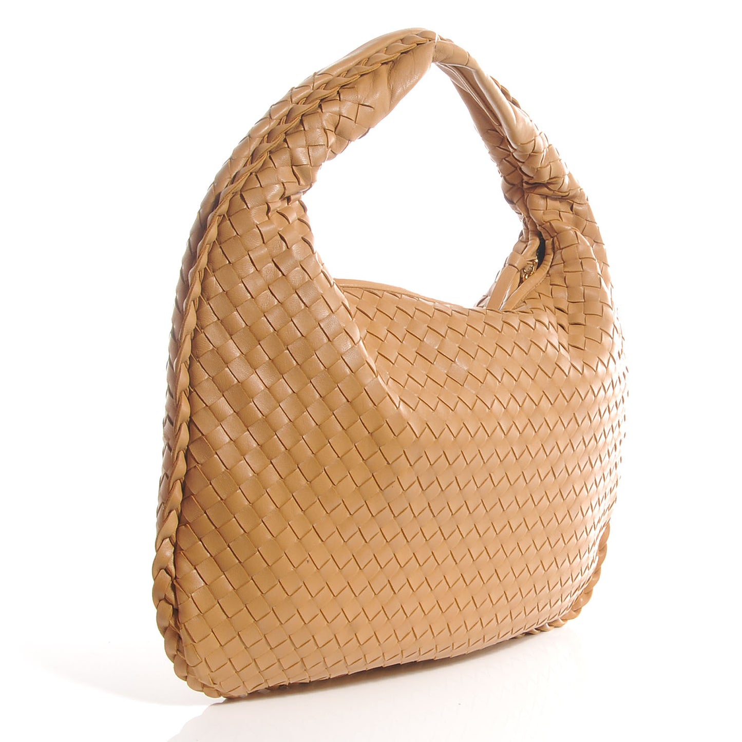 Nappa Intrecciato Medium Veneta Hobo Noce