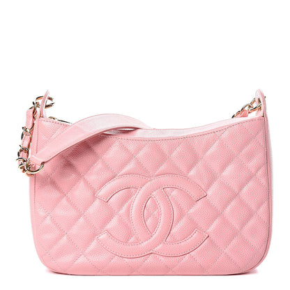 Chanel Caviar Quilted Hobo Pink 1 of 16