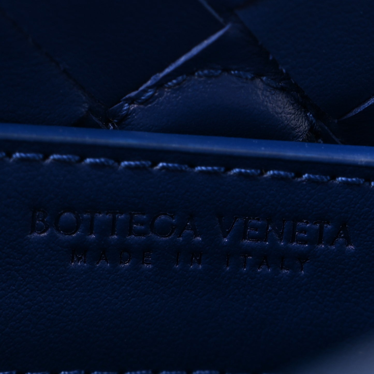 Suede Intrecciato Small Andiamo Shoulder Bag Royal Blue
