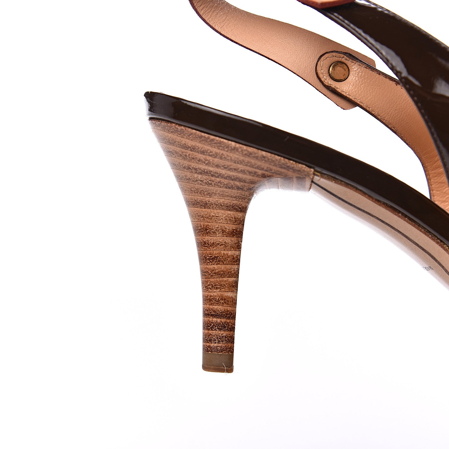 Louis Vuitton Patent Gina Pumps 39 Brown 9 of 11
