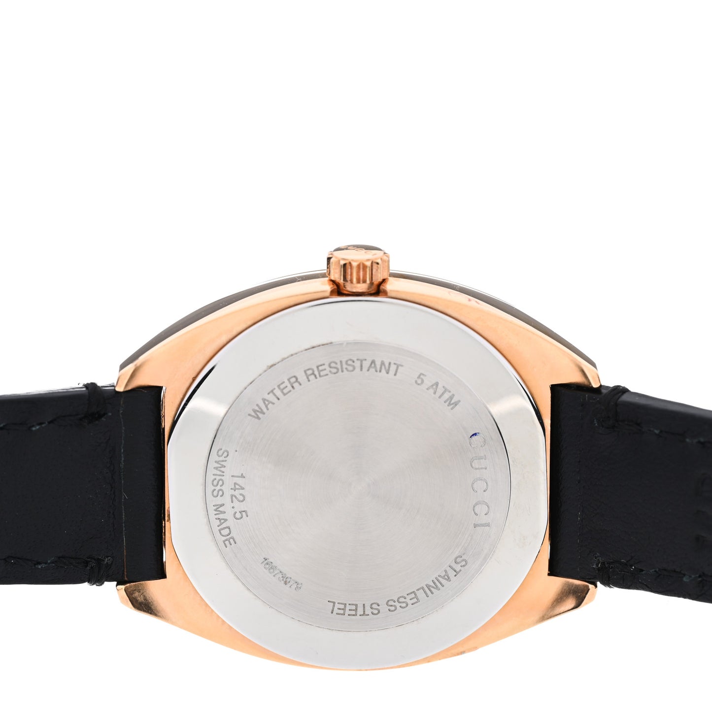 Stainless Steel Calfskin 29mm GG2570 Quartz Watch Black