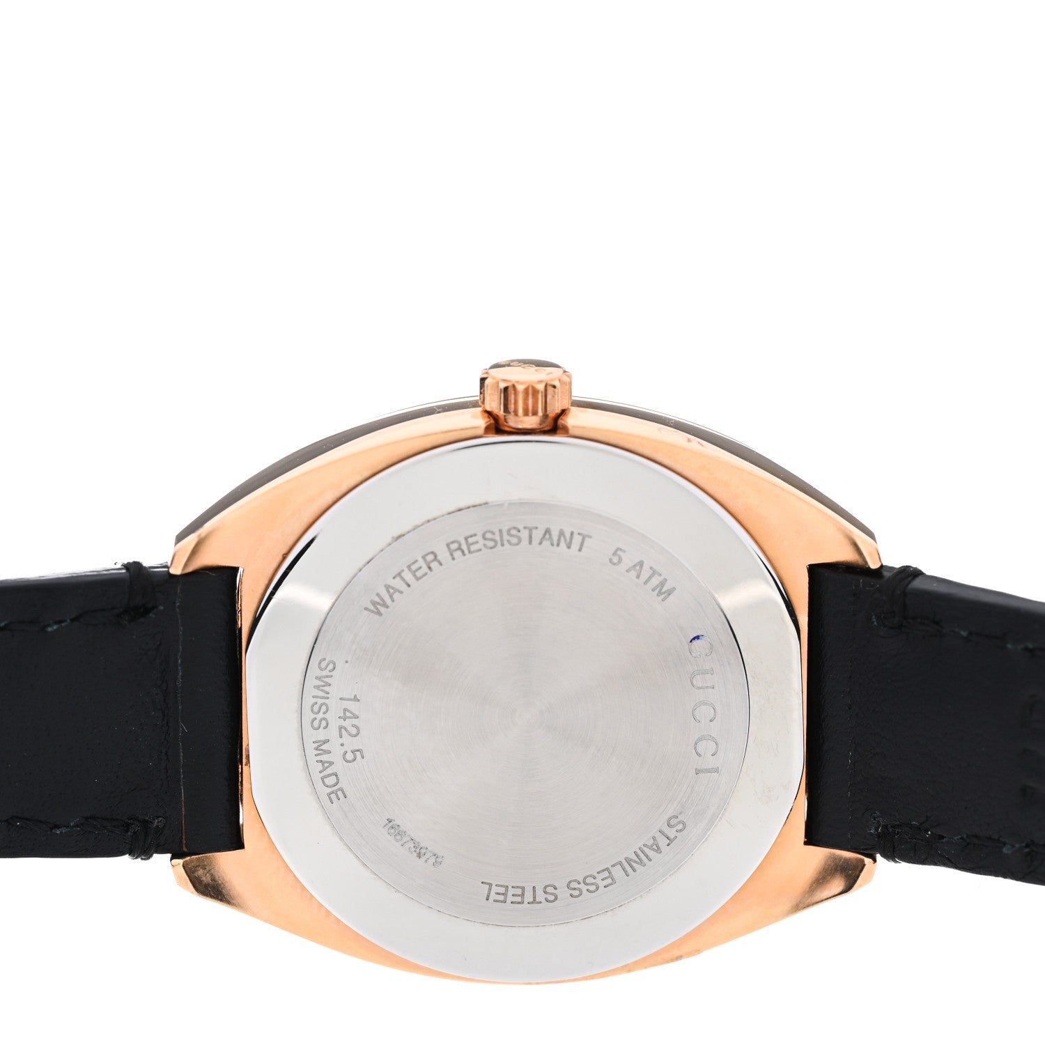 Gucci Stainless Steel Calfskin 29mm GG2570 Quartz Watch Black 4 of 5