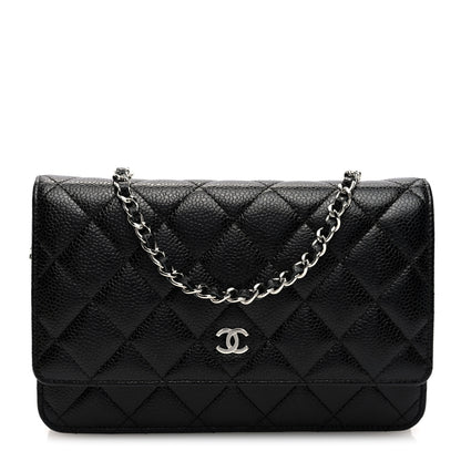 Chanel Caviar Quilted Wallet On Chain WOC Black 1 of 11
