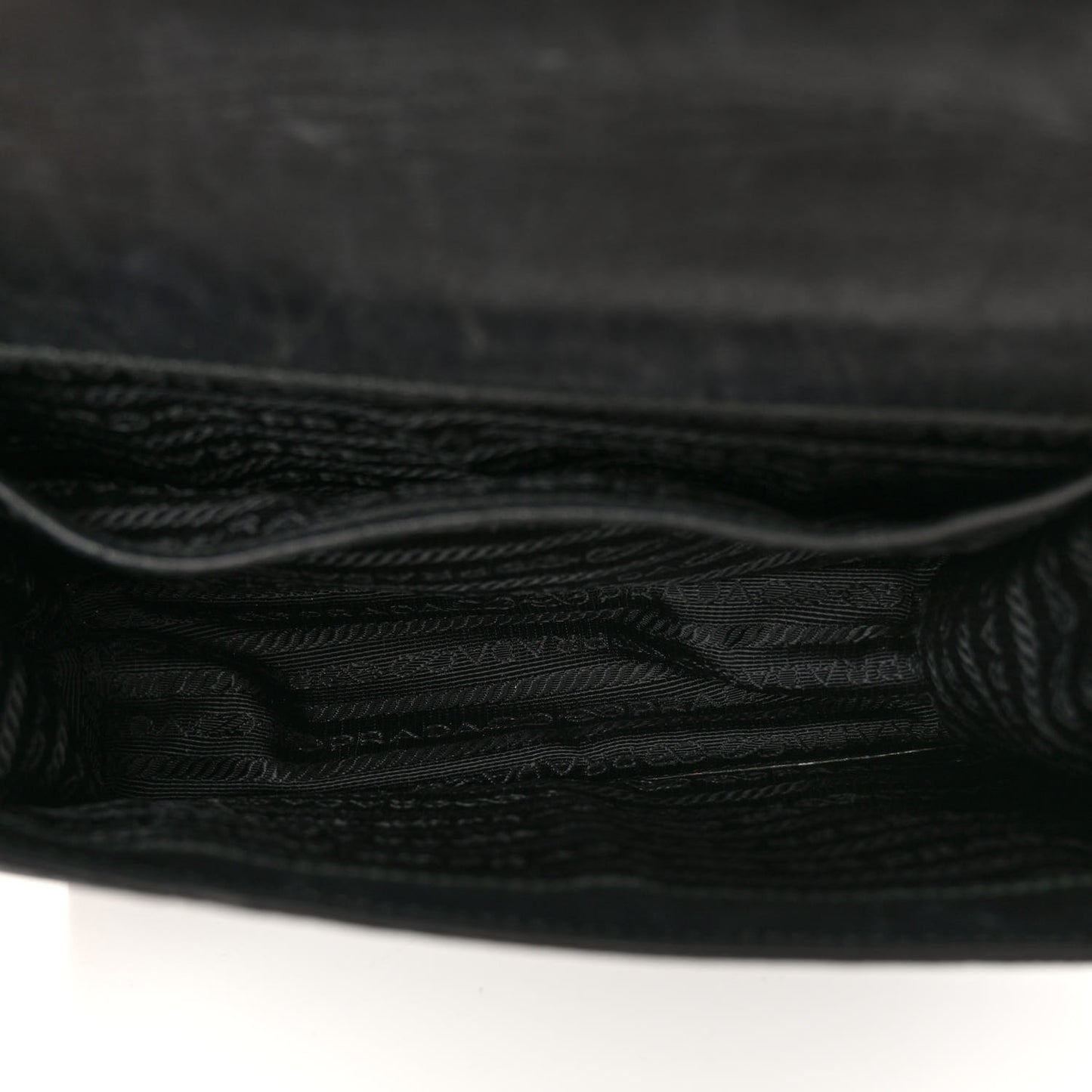 Saffiano Soft Calfskin Chain Crossbody Bag Black