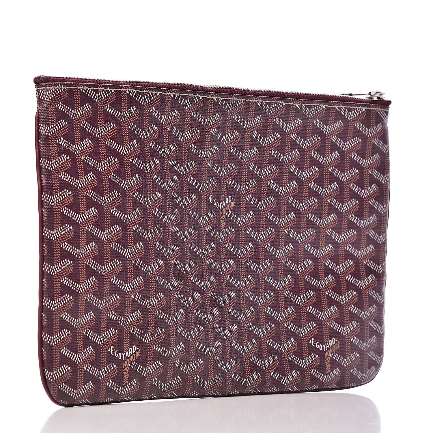 Goyard Goyardine Senat Pochette MM Burgundy 3 of 8