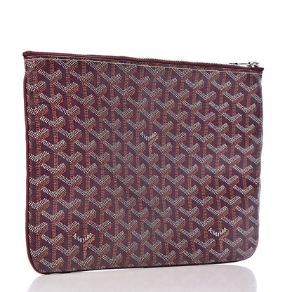 Goyard Goyardine Senat Pochette MM Burgundy 3 of 8