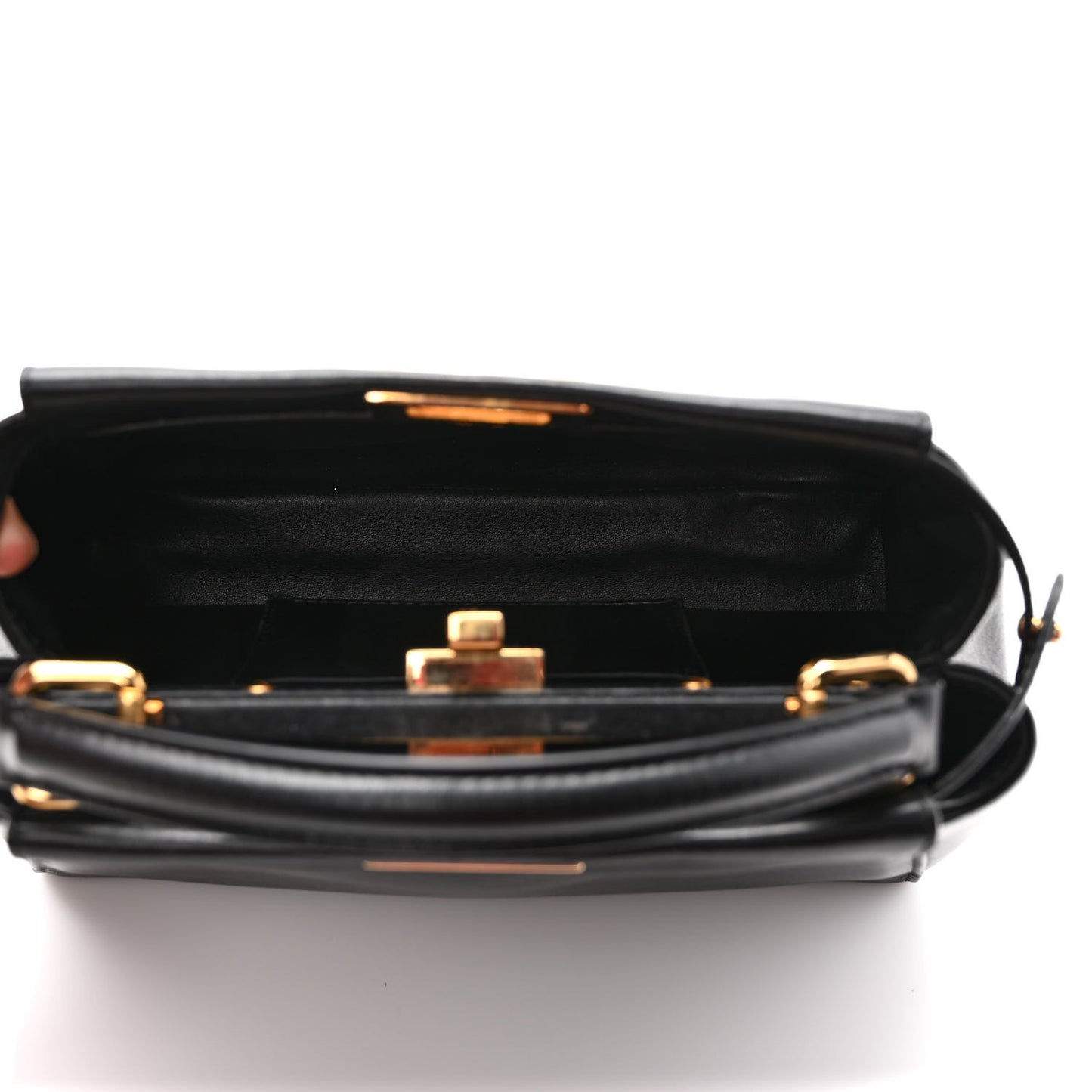 Nappa Mini Peekaboo Iconic Satchel Black