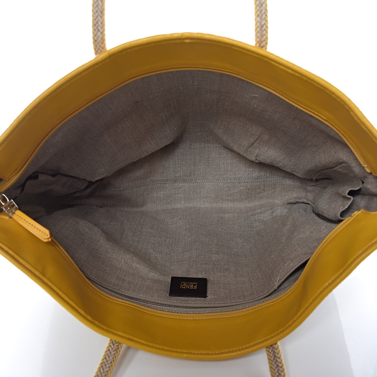 Fendi Woven Straw Raffia Roll Tote 5 of 11