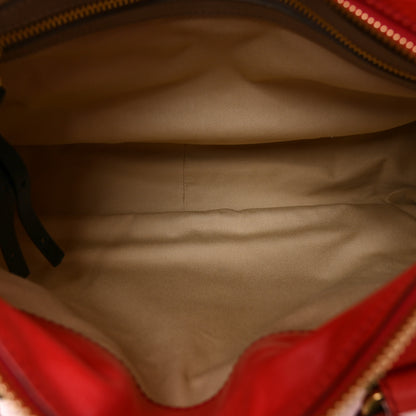 Chloe Calfskin Large Bay Tote Red 5 of 10