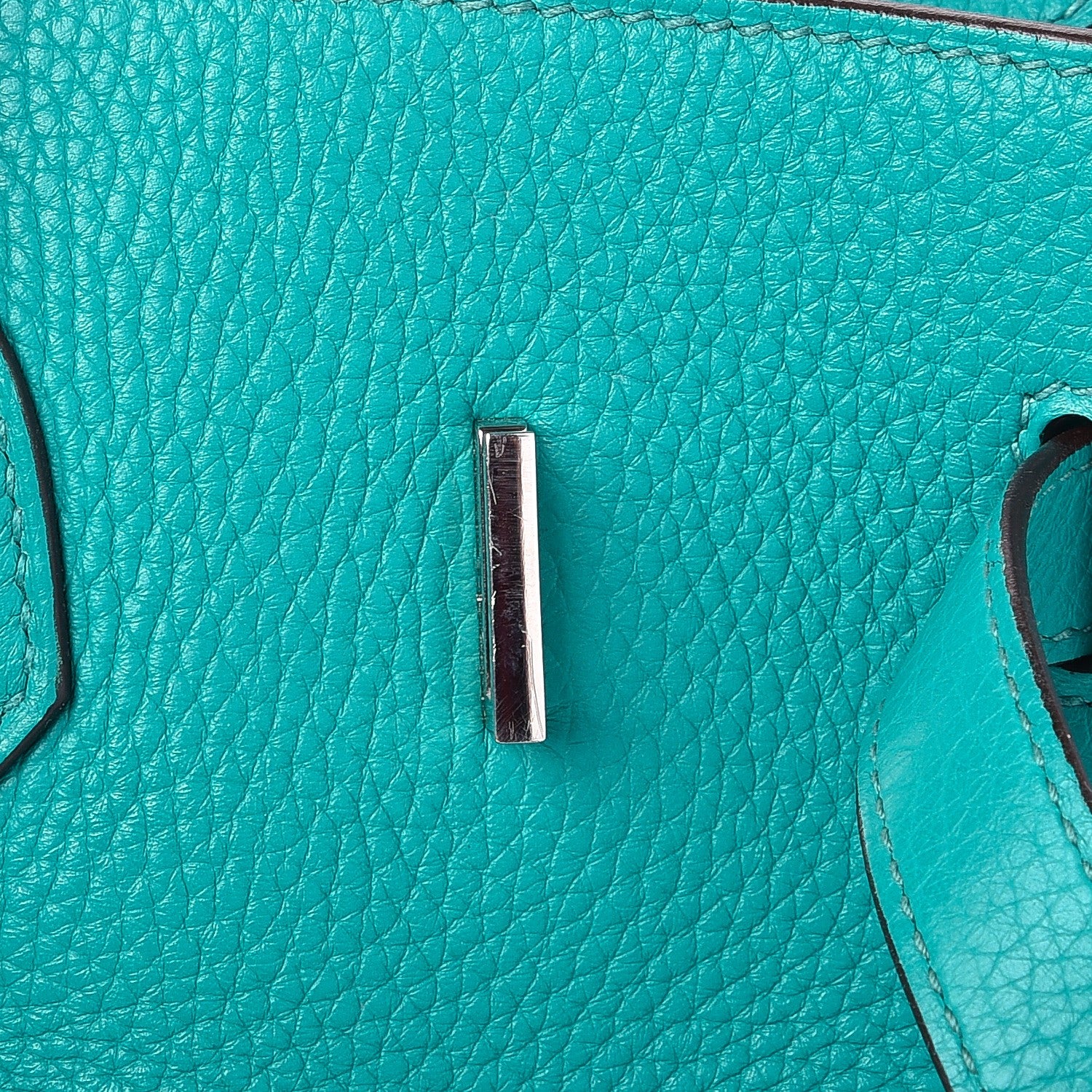 Hermes Taurillon Clemence Birkin 35 Bleu Paon 22 of 23