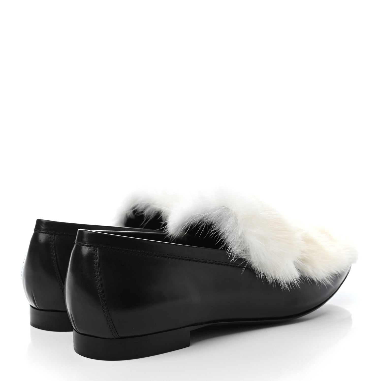 Louis Vuitton Calfskin Mink Upper Case Flat Loafer 39 Black 4 of 8