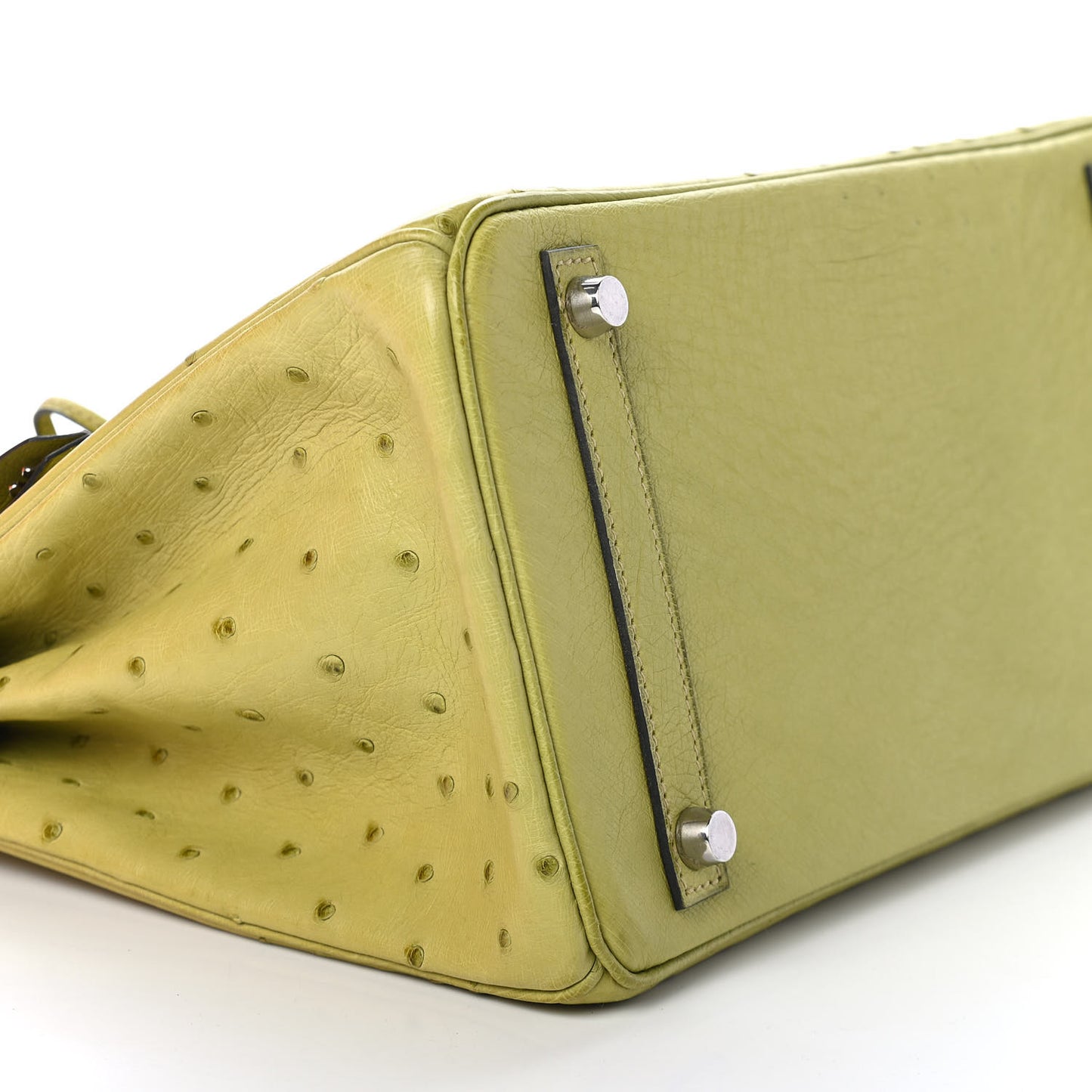 Ostrich Birkin 30 Vert Anis