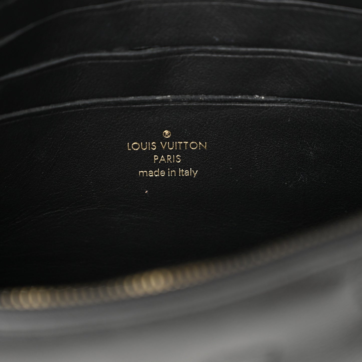 Calfskin Bubblegram Wallet On Strap Black