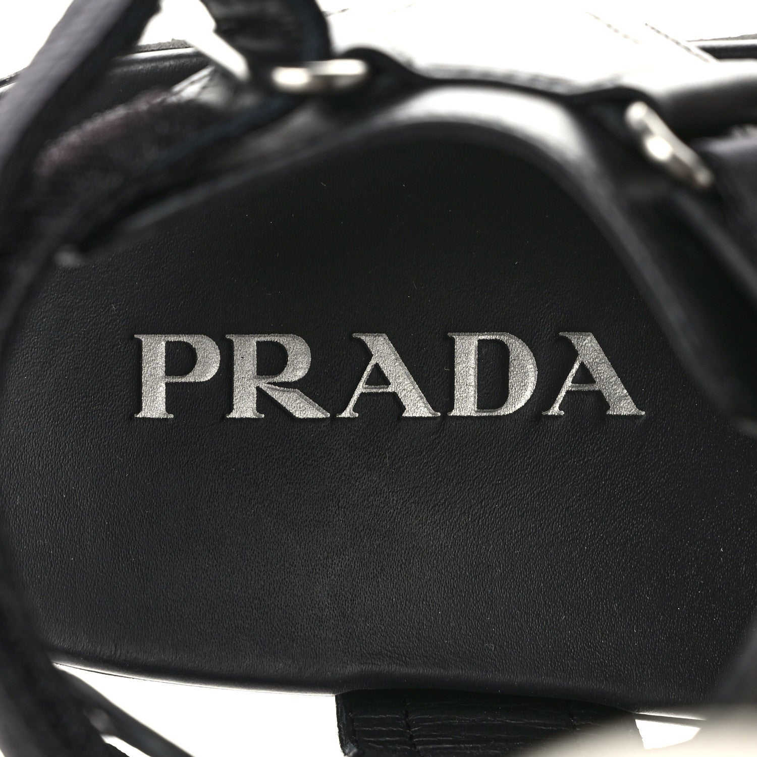 Prada Re-Nylon Sporty Tape Mens Sandals 6 Black 7 of 8