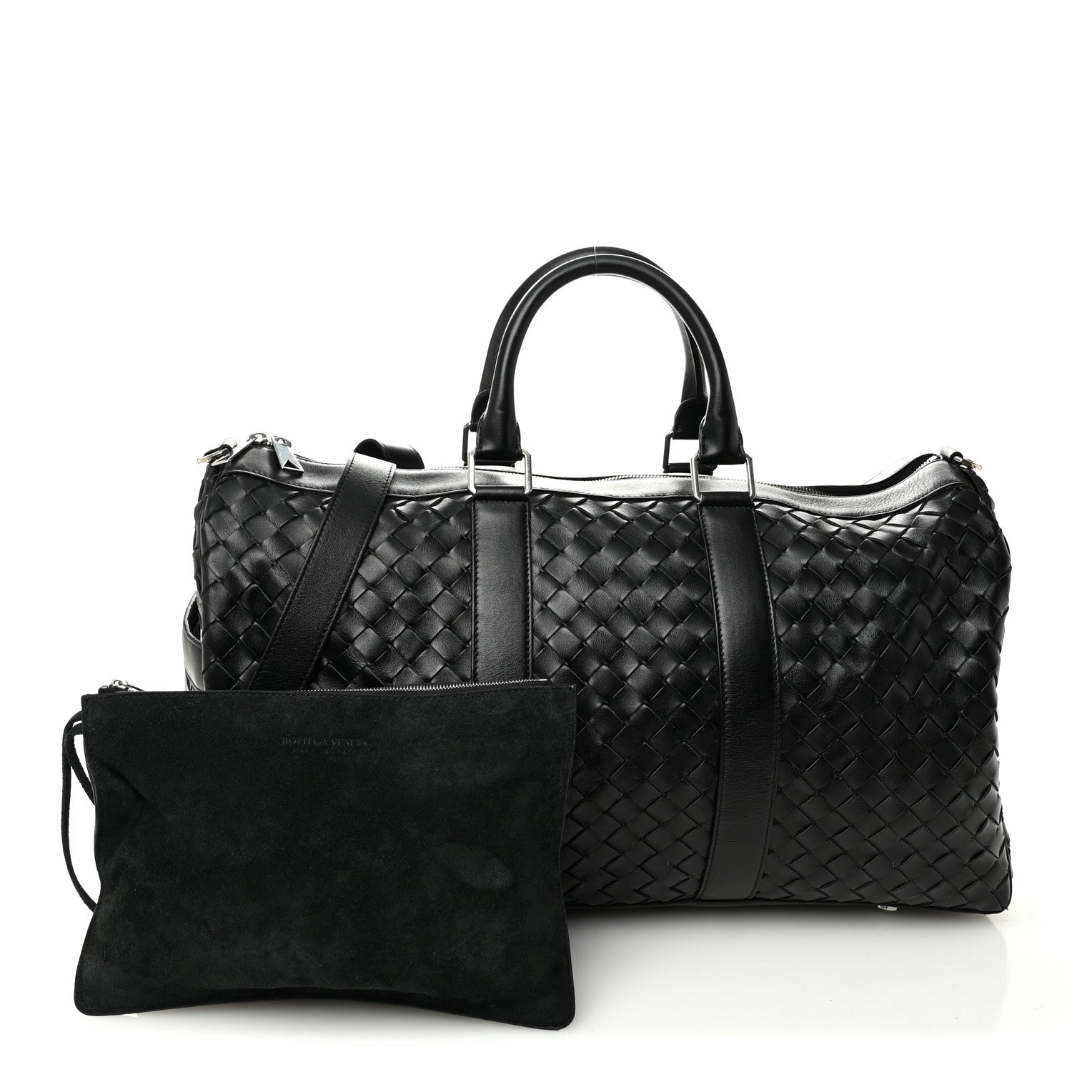 Bottega Veneta Nappa Intrecciato Duffle Bag Black 2 of 10