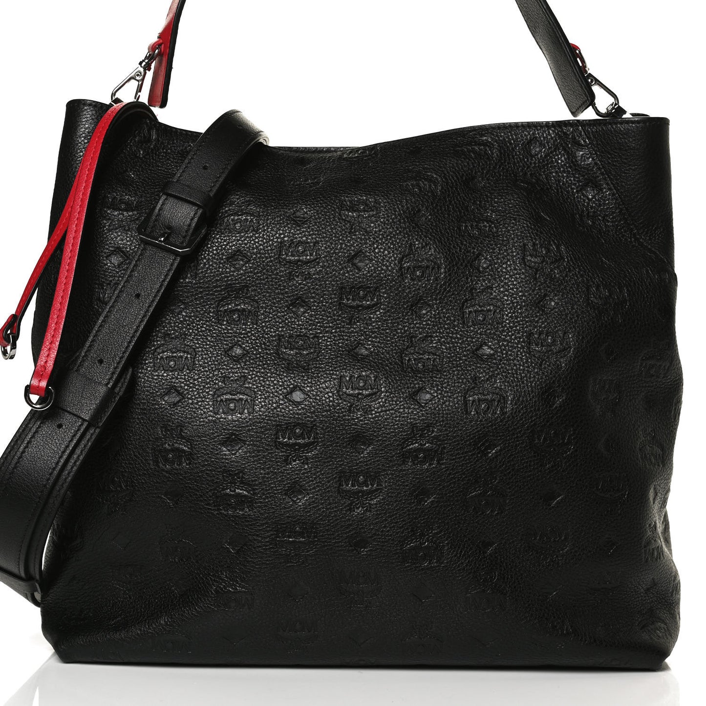 Grained Calfskin Large Klara Hobo Black