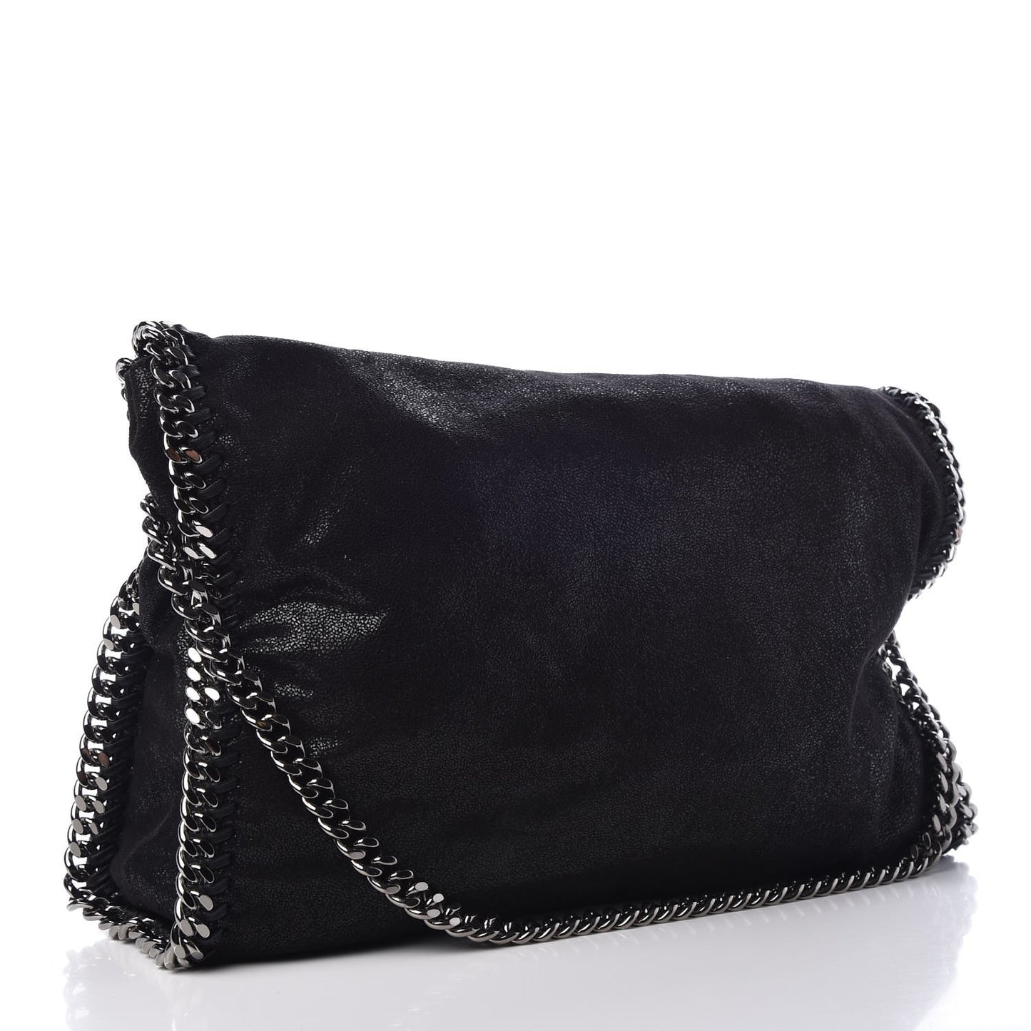 Shaggy Deer Falabella Fold Over Tote Black
