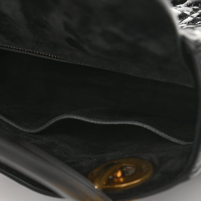 Christian Dior Crinkled Patent Cannage Small Lucky Badges My Lady Dior Black 10 of 11
