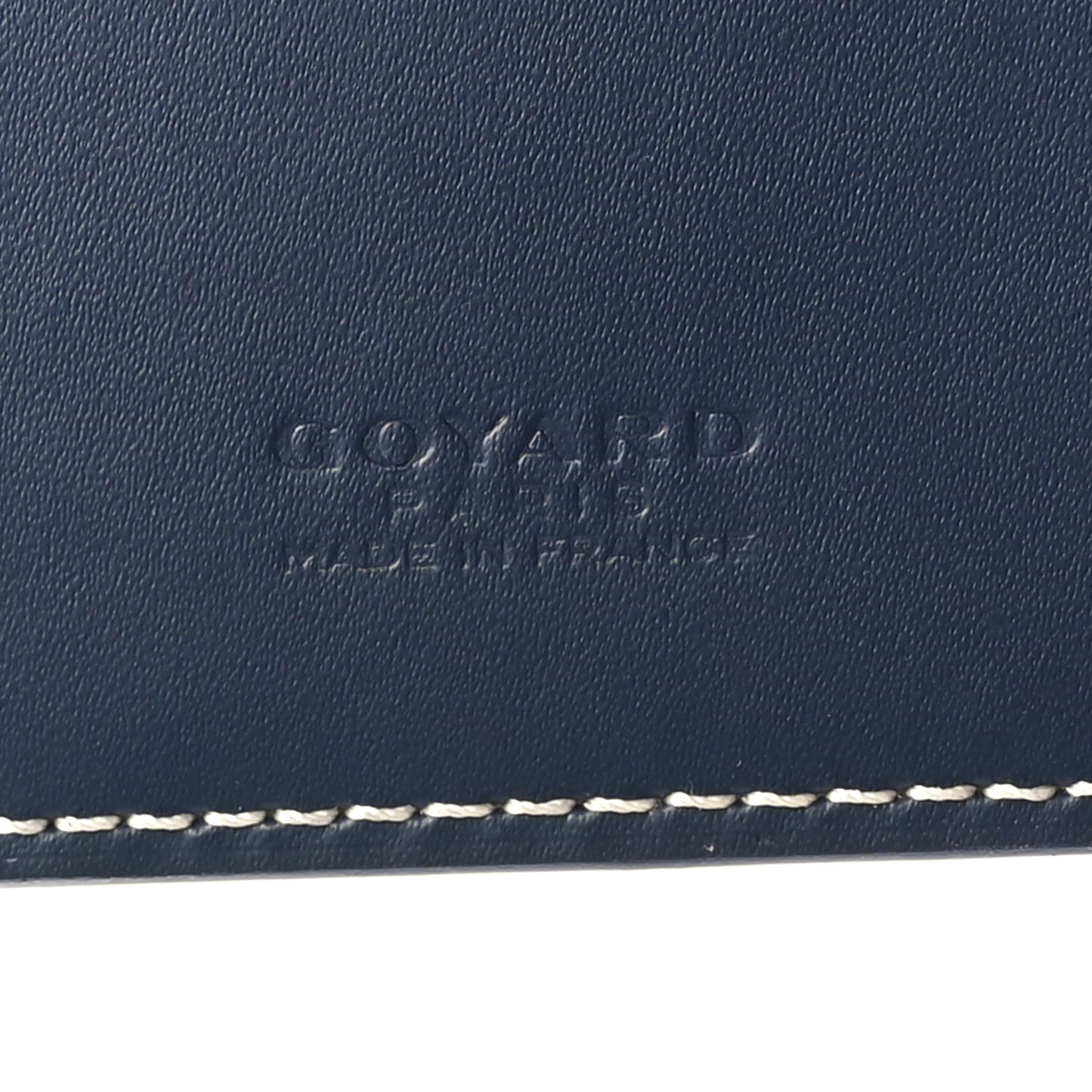 Goyardine Victoire Card Holder Insert Navy