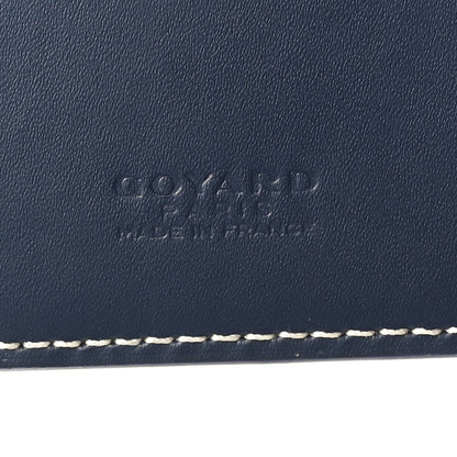 Goyard Goyardine Victoire Card Holder Insert Navy 6 of 6