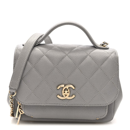 Chanel Caviar Quilted Small Business Affinity Flap Grey 1 of 10