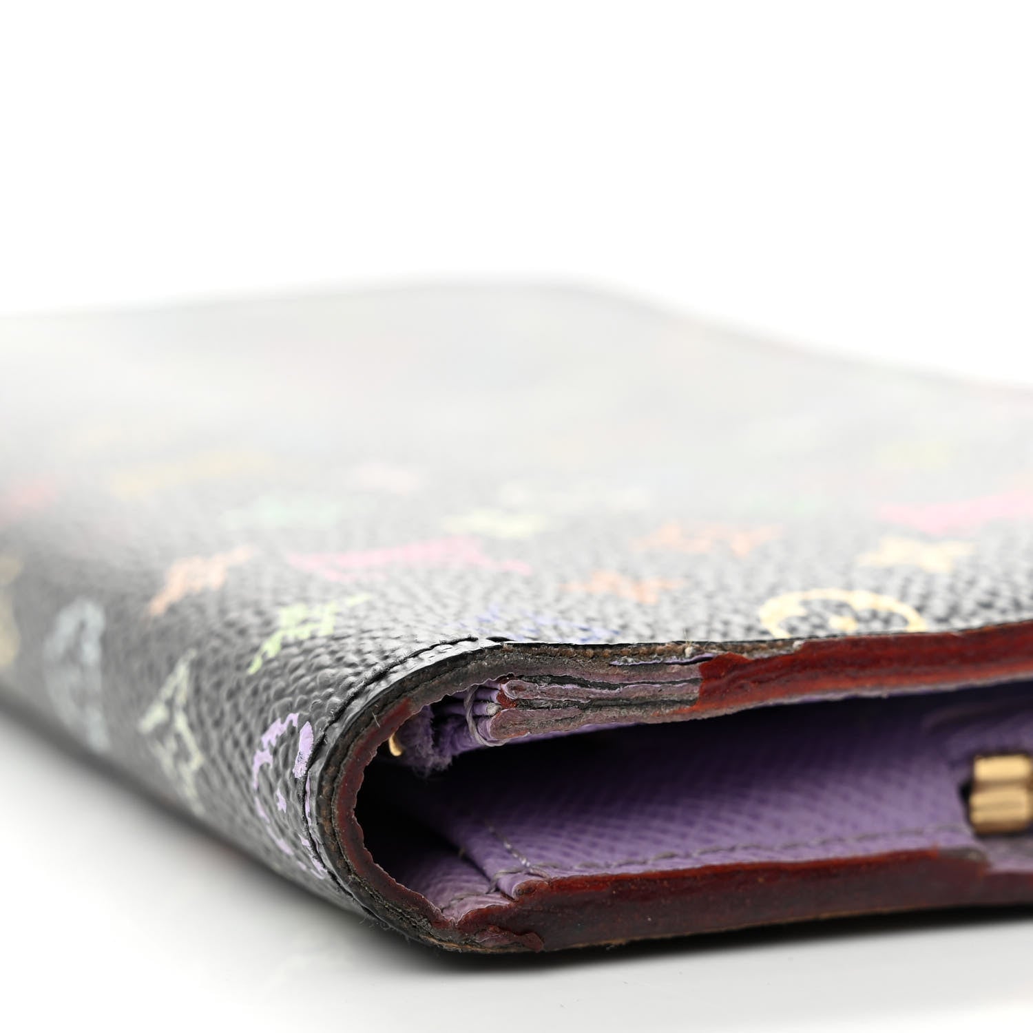 Louis Vuitton Monogram Multicolor Insolite Wallet Black Violet 10 of 10