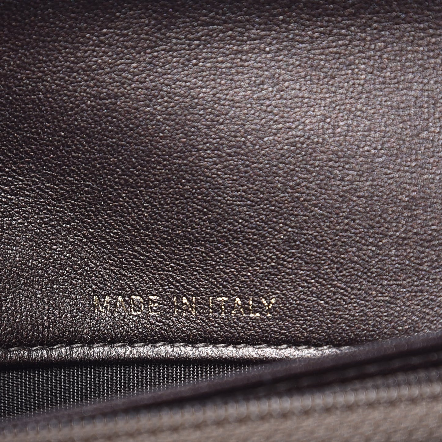 Lambskin Studded Wallet on Removable Chain Bronze